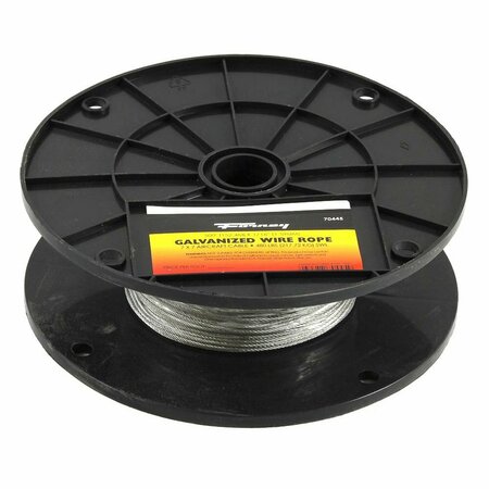 FORNEY Aircraft Cable 1/16 in x 500ft 70445